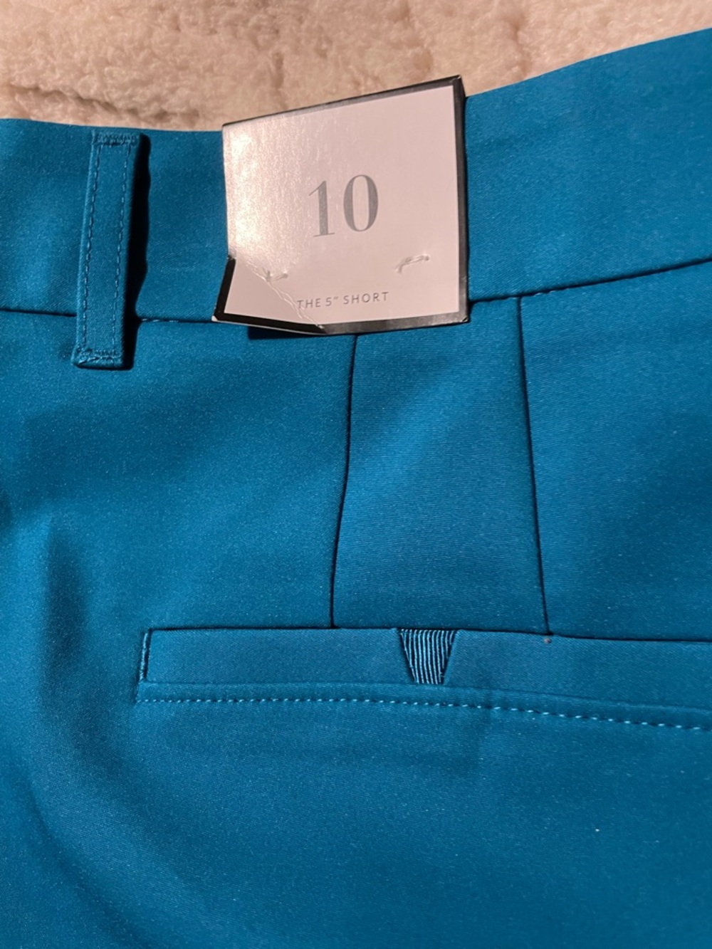 Teal Women's Stretch Dress Shorts nwt size 10 White House Black Market  5” - Picture 3 of 8